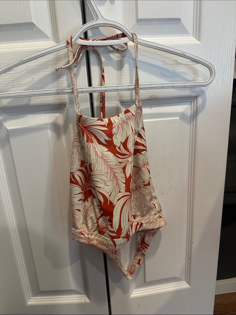 Girls one piece top in Rust Floral